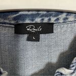 Rails Blue Denim Alanna Blouse Antique Indigo Size Large Photo 11