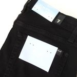 7 For All Mankind NWT The Ankle Skinny in Black b(air) Stretch Jeans 26 Photo 3