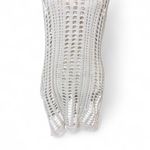 White Open Knit Crochet Sleeveless Cover Up Dress Size M Boho Cottage Core Size M Photo 2