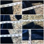 Vince Camuto Velvet Mini Dress Blue Goth Grunge Witchy Vampy Whimsical Boho S Photo 4