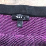 Torrid Womens Skirt Size 2 2X 18 20 Black Purple Gray Sweater Knit Skater Style Photo 44