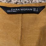 ZARA  Knotted V Neck Sleeveless Mustard Top Blouse Photo 5