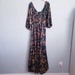 Baltic Born Liesel Green And Copper Floral Maxi Dress Photo 6