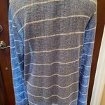 MIA & Tess XL lightweight long sleeve blue with white stripes top Photo 5