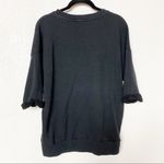 Road 22 USA Slouchy Cropped Sleeve Knit Top Black Size Small Photo 6