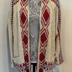 Lucky Brand Women's Size 3X Aztec Southwestern Open Long Sleeve Cardigan Sweater Photo 0