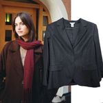 Brooks Brothers 100% Wool Double Button Gray Blazer Size 14 Photo 1