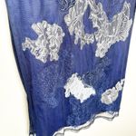 Karen Millen Womens Sheath Dress Lace Embroidered Illusion Detail Navy Size 12 Photo 6