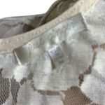 Just Ginger Cream Lace Overlay Skater Exposed Zipper Sleeveless Mini Dress M White Size undefined Photo 9