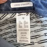 Seven7  Loose High Rise Straight Leg Jeans NWT Blue Size 12 Photo 7