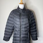 The North Face  Long Black Down Puffer Jacket Photo 1