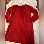 Solitaire  XL faux suede snake print long jacket Photo 1