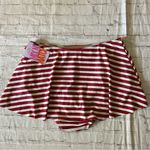 Kortni Jeane  Women's NEW Swim Skirt Bottoms Size XL Red, Blue, Cream Striped Photo 4