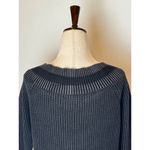 Rag and Bone Rag‎ & Bone Sweater Women Small Black Gray Ribbed Knit Off The Shoulder Dawn Photo 8