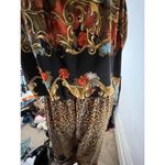 Italian baroque chain link Brown Orange Floral and Animal Print Jumpsuit Size M Size M Photo 6