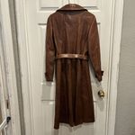 VTG Skin Gear Napa Y Ante Soft Brown Leather Dress Coat With Belt Size M Photo 9