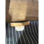 Vtg Satin Slip Dress Sz S Black‎ Pin Stripe Pink Lace Y2K Coquette Whimsigoth Black Photo 3