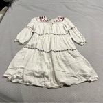 J. Glee Vintage Embroidered 3/4 Sleeve Boho Tiered White Dress Petite Small EUC Size undefined Photo 0