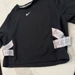 Nike Pro Capsule Aero-Adapt Long Sleeve Cropped Shirt Womens XL Black Activewear Photo 2