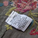 Johnny Was NWT Amara Heavy Linen Coat in Shale Floral Embroidered Open Jacket S Photo 4