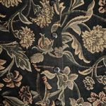 Sarah B Studio medium floral print tapestry jacket~ Sz Large Black Photo 5