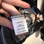 Tru Luxe Jeans Floral Boho Button Down Blouse Sz S Blue Photo 5