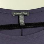 Eileen Fisher  Navy Asymmetrical T-Shirt Dress Side Cinch Womens Medium Casual Photo 3