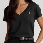 Ralph Lauren Polo  women’s vneck tshirt in black size xl Photo 0