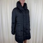 Cole Haan NWT  Down Long Puffer Quilted Down Winter Coat Jacket Parka Sz XL Black Photo 2