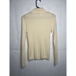 AYR  Extra Fine Merino Wool Blend Turtle Neck Sweater Cream Size Large Photo 4