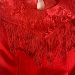 Vintage Lilia Smitty western dress juniors 9 /10 small red fringe cowgirl rodeo Size undefined Photo 10