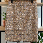 J.Crew Woven Leopard Print Pencil Skirt, 6 Photo 0