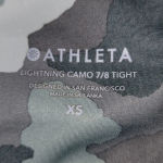 Athleta  Womens Lightning Camo 7/8 Tight Leggings‎ XS Photo 2