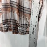 Blu Pepper Plaid Shirt Women’s Small NWT Fall Button V-Neck Pullover Cozy Cabin Photo 4