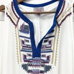 For Cynthia  Swimsuit Cover Up Womens‎ Medium Embroidered Shark Bite White Beachy Photo 3