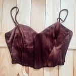 ZARA // Brown Corset Top Photo 0