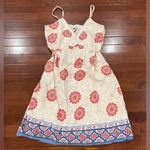 Gap  white coral and blue floral cotton sundress size small Photo 2