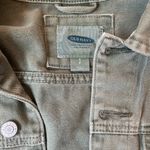 Old Navy women’s green jean jacket Photo 3
