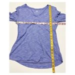 Old Navy  Women's Pinstripe V Neck Long‎ Sleeve Pullover Top Blue Size Small Photo 5
