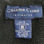 Charter Club Women's  Black Velcro Closure Robe Size Size Small EUC #3537 Photo 5