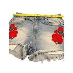 Urban Heritage  high rise red roses embroidered shorts Jeans size 9 Photo 5