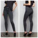 Good American  Good Curve Skinny Raw Edge Jeans Photo 1