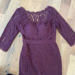 Christina Wu Celebration Purple Aubergine Lace Dress   Size 4 Photo 14