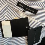 NWT Barbara Bui Pinstripe cotton blend Pant White Size 4 Photo 6