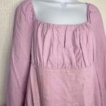 Gianni Bini NWT Gianna Bini Midi Spring Lilac Purple Long Sleeve Junior Dress Sz Large Stretchy Back Photo 2