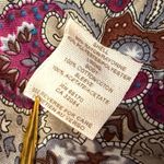 Free People  Paisley Gothic Navy Embroidered Lined Peacoat Jacket Swing Coat -2 Photo 10