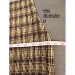 Emory park  Plaid Mesh‎ Long Sleeve Bodycon Mini Dress Size Small Light Academia Photo 11