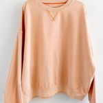 American Eagle Orange Crewneck Oversized Sweatshirt Photo 0