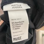 Paige Mayslie Jogger - Black Fog Luxe Coating Photo 11