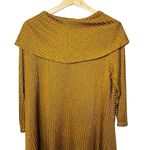 Womens Gold Relaxed Fit Sweater Cowl Neck Top Handkerchief Hem Size PL U Photo 11